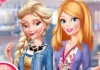 Elsa a Barbie rande na slepo