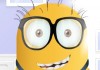 Minion wearing glasses