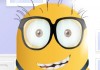 Minion wearing glasses